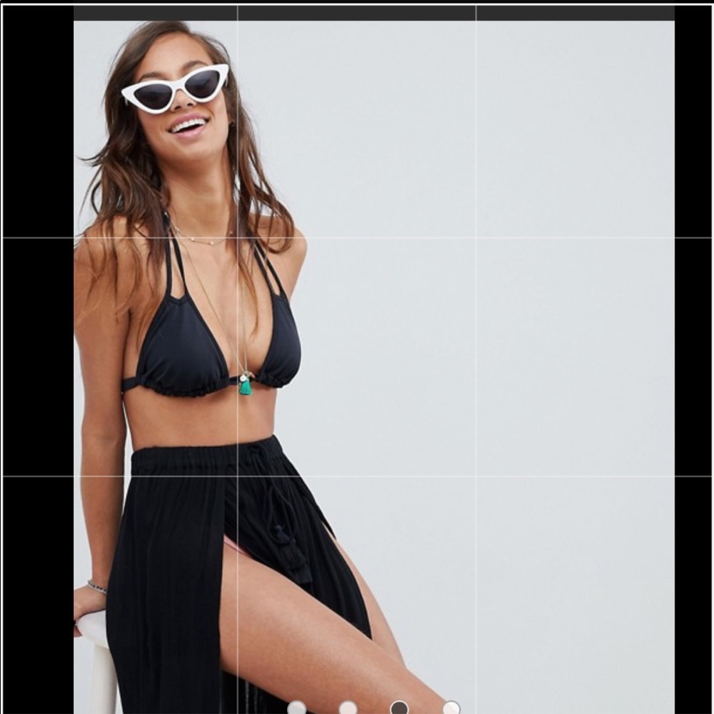 Justfab Split Front Beach Sheet Pants - image 4